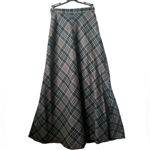 Zara Plaid Midi Maxi Skirt NWT Size Medium